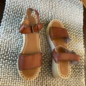 Universal thread espadrilles size 9 brown